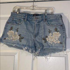 Denim shorts